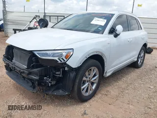 2024 Audi Q3 S line Premium with VIN WA1DECF33R1057865, listed as a IAAI auction lot 42087229 with 28,629 mi miles. Bid and sale history available at carsss.com. Image 18.