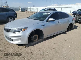 2017 Kia Optima LX with VIN 5XXGT4L35HG122821, listed as a Copart auction lot 59802025 with 163,232 mi miles and Salvage title. Bid and sale history available at DreamBid. Image 1.