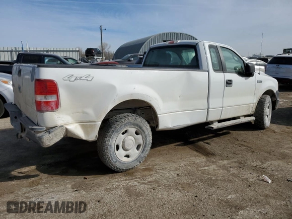 2008 Ford F-150 XL with VIN 1FTRF14V58KC36595, listed as a Copart auction lot 50001495 with 0 mi miles and Salvage Title. Bid and sale history available at carsss.com. Image 3.