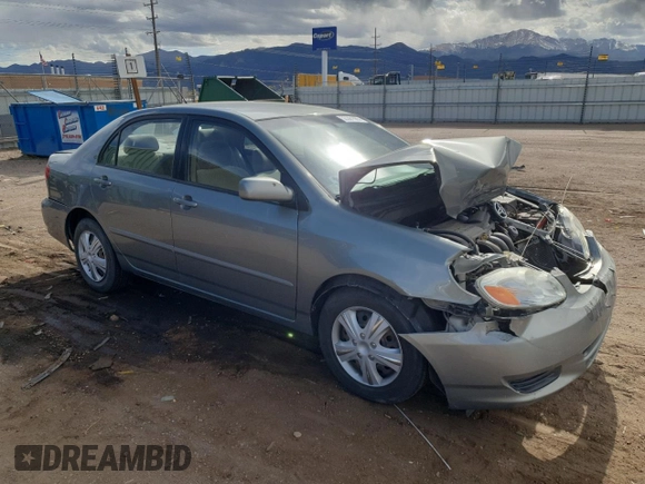 2004 Toyota Corolla CE with VIN 1NXBR38E44Z310906, listed as a Copart auction lot 55361565 with 186,022 mi miles and Salvage Title. Bid and sale history available at DreamBid. Image 4.