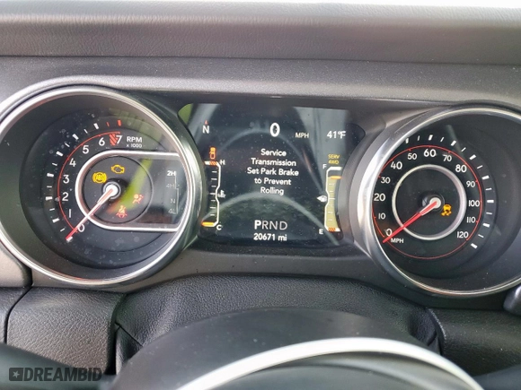2021 Jeep Gladiator Mojave with VIN 1C6JJTEG3ML621348, listed as a Copart auction lot 45310285 with 20,671 mi miles and Salvage Title. Bid and sale history available at carsss.com. Image 9.