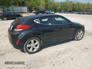 2012 Hyundai Veloster w/Black Int with VIN KMHTC6AD8CU020658, listed as a Copart auction lot 53323665 with 179,169 mi miles and Clean Title. Bid and sale history available at carsss.com. Image 3.