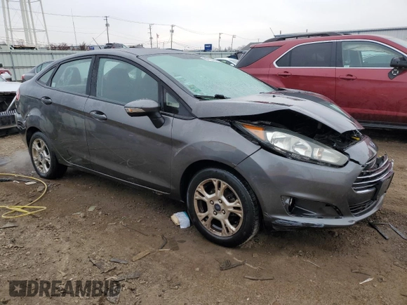 2015 Ford Fiesta SE with VIN 3FADP4BJ6FM163614, listed as a Copart auction lot 85713274 with 107,111 mi miles and Salvage Title. Bid and sale history available at carsss.com. Image 4.