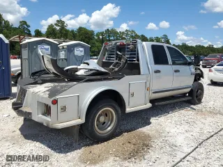 2007 Dodge Ram 3500 SLT with VIN 3D7MX48CX7G718590, listed as a Copart auction lot 55223574 with 307,174 mi miles and Clean Title. Bid and sale history available at carsss.com. Image 3.