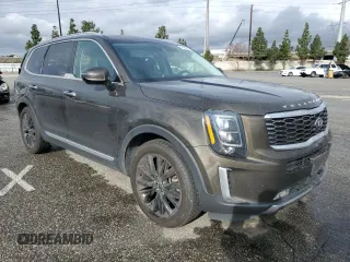 2021 Kia Telluride SX with VIN 5XYP54HC7MG191227, listed as a Copart auction lot 48558265 with 71,416 mi miles and Salvage Title. Bid and sale history available at DreamBid. Image 4.