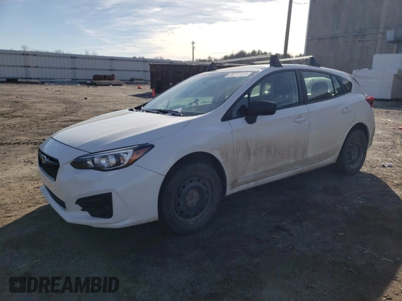 2018 Subaru Impreza with VIN 4S3GTAA60J1741260, listed as a Copart auction lot 38277133 with 92,696 mi miles. Bid and sale history available at carsss.com. Image 1.