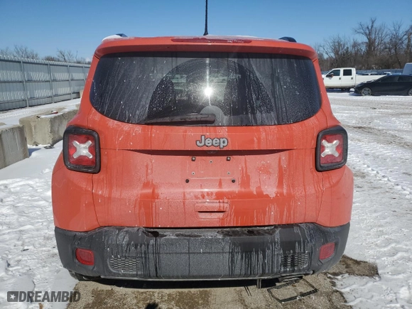 2021 Jeep Renegade Latitude with VIN ZACNJCBB0MPM67371, listed as a Copart auction lot 46133625 with 38,168 mi miles and Salvage Title. Bid and sale history available at carsss.com. Image 6.