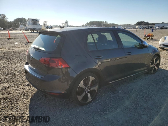 2015 Volkswagen Golf GTI Autobahn w/Performance Pkg with VIN 3VW447AUXFM091605, listed as a Copart auction lot 87296154 with 49,817 mi miles and Salvage Title. Bid and sale history available at carsss.com. Image 3.