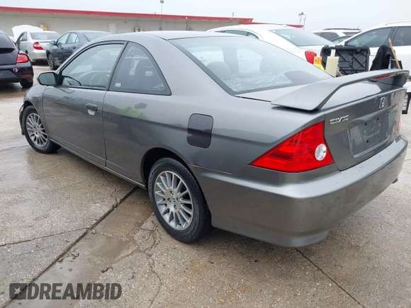 2005 Honda Civic Cpe EX with VIN 1HGEM22915L035932, listed as a IAAI auction lot 42165371 with 279,135 mi miles. Bid and sale history available at carsss.com. Image 3.