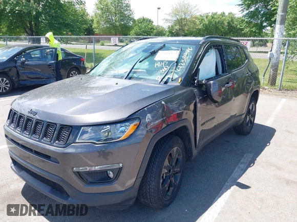 2018 Jeep Compass Latitude with VIN 3C4NJDBB0JT454598, listed as a IAAI auction lot 42318972 with 42,848 mi miles and . Bid and sale history available at DreamBid. Image 6.