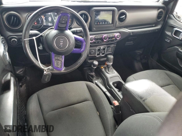 2021 Jeep Wrangler Unlimited Sport S with VIN 1C4HJXDN2MW550186, listed as a Copart auction lot 50870255 with 39,540 mi miles and Salvage Title. Bid and sale history available at carsss.com. Image 8.
