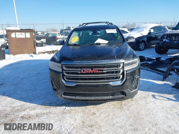 2021 GMC Acadia AT4 with VIN 1GKKNLLS9MZ121236, listed as a IAAI auction lot 41192159 with 43,110 mi miles. Bid and sale history available at carsss.com. Image 13.