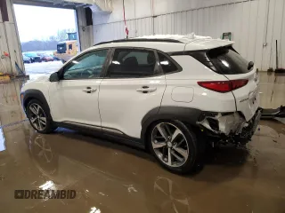 2021 Hyundai Kona Limited with VIN KM8K3CA54MU599751, listed as a Copart auction lot 45270735 with 62,587 mi miles and Non Repairable. Bid and sale history available at carsss.com. Image 2.