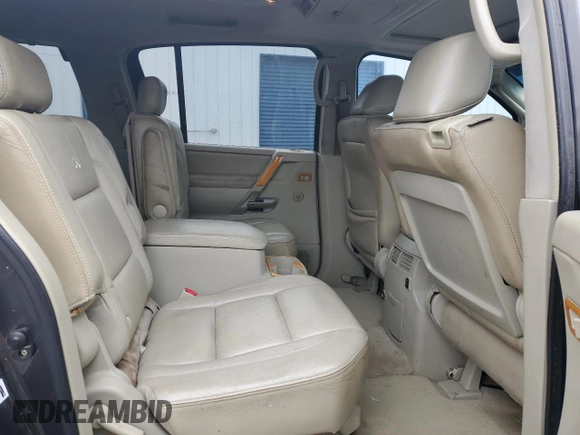 2005 Infiniti QX56 with VIN 5N3AA08A35N802103, listed as a Copart auction lot 44814005 with 343,164 mi miles and Salvage Title. Bid and sale history available at carsss.com. Image 11.