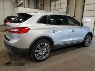 2017 Lincoln MKX Reserve with VIN 2LMPJ8LR7HBL51633, listed as a Copart auction lot 51126965 with 76,307 mi miles and Salvage Title. Bid and sale history available at carsss.com. Image 3.