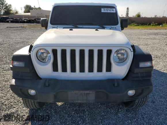 2022 Jeep Wrangler Unlimited Sport S with VIN 1C4HJXDNXNW256780, listed as a Copart auction lot 76101474 with 56,954 mi miles and Salvage Title. Bid and sale history available at carsss.com. Image 5.