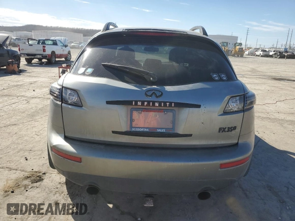 2007 Infiniti FX35 with VIN JNRAS08W47X208391, listed as a Copart auction lot 46931085 with 187,128 mi miles and Clean Title. Bid and sale history available at carsss.com. Image 6.