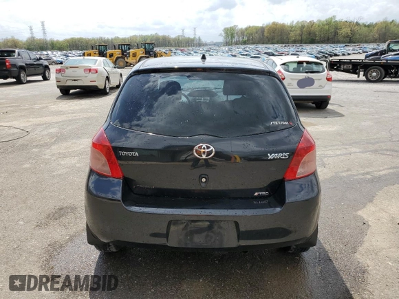 2007 Toyota Yaris with VIN JTDJT923775124464, listed as a Copart auction lot 51673915 with 159,917 mi miles and Salvage Title. Bid and sale history available at carsss.com. Image 6.