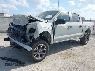 2024 Ford F-150 STX with VIN 1FTEW2KP0RKD54886, listed as a IAAI auction lot 41914547 with 8,148 mi miles and . Bid and sale history available at carsss.com. Image 2.