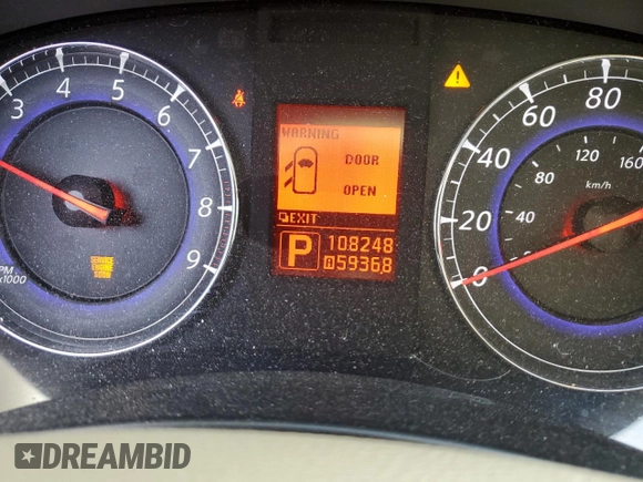 2008 Infiniti EX Journey with VIN JNKAJ09F88M362167, listed as a Copart auction lot 81859724 with 108,248 mi miles and Clean Title. Bid and sale history available at DreamBid. Image 9.