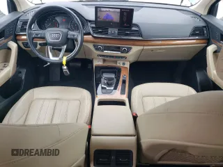 2022 Audi Q5 S line Premium with VIN WA1GAAFY0N2109689, listed as a Copart auction lot 54224605 with 111,964 mi miles and Salvage title. Bid and sale history available at DreamBid. Image 8.