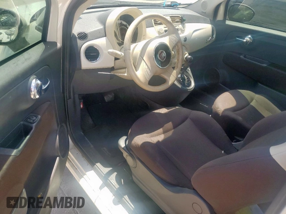 2012 FIAT 500 Pop with VIN 3C3CFFDR8CT128778, listed as a Copart auction lot 54201585 with 134,742 mi miles and Salvage title. Bid and sale history available at DreamBid. Image 8.