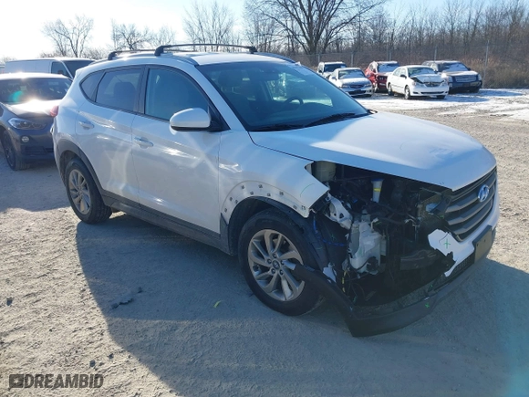 2016 Hyundai Tucson SE with VIN KM8J3CA42GU092788, listed as a IAAI auction lot 41297860 with 98,380 mi miles. Bid and sale history available at carsss.com. Image 1.