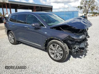2024 Cadillac XT6 FWD Premium Luxury with VIN 1GYKPCRS5RZ732850, listed as a Copart auction lot 89112655 with 3,518 mi miles and Salvage Title. Bid and sale history available at carsss.com. Image 4.