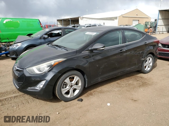 2016 Hyundai Elantra SE with VIN 5NPDH4AE5GH736943, listed as a Copart auction lot 54505995 with 112,357 mi miles and Salvage title. Bid and sale history available at DreamBid. Image 1.