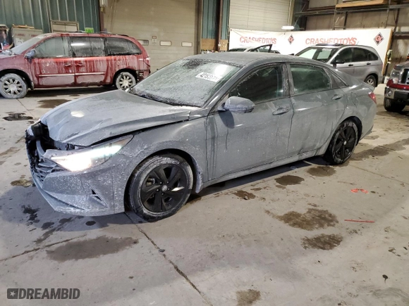 2022 Hyundai Elantra Essential with VIN KMHLM4AG2NU312188, listed as a Copart auction lot 42195615 with 90,553 mi miles and Salvage Title. Bid and sale history available at carsss.com. Image 1.