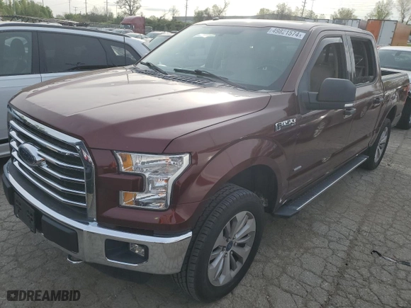 2016 Ford F-150 XLT with VIN 1FTEW1EP3GKD94446, listed as a Copart auction lot 49821574 with 206,534 mi miles and Salvage Title. Bid and sale history available at carsss.com. Image 1.