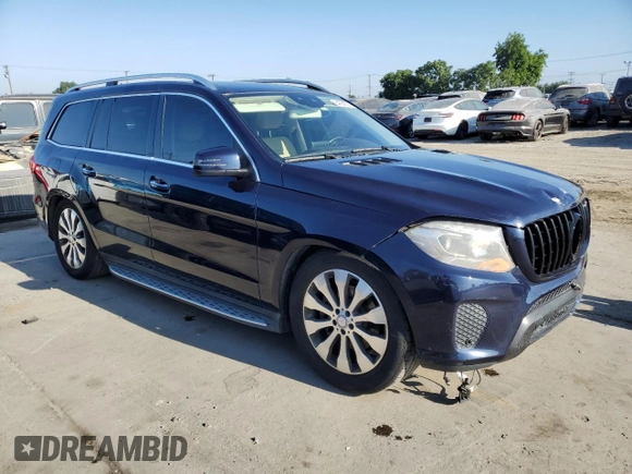 2017 Mercedes-Benz GLS 450 with VIN 4JGDF6EE5HA800107, listed as a Copart auction lot 64092525 with 77,620 mi miles and Salvage title. Bid and sale history available at DreamBid. Image 4.