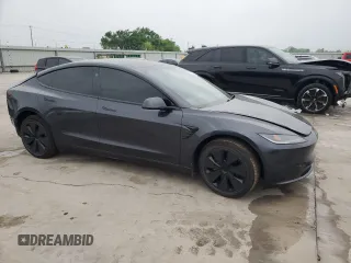 2024 Tesla Model 3 with VIN 5YJ3E1EA0RF861070, listed as a Copart auction lot 51486835 with 6,917 mi miles and Salvage Title. Bid and sale history available at DreamBid. Image 4.