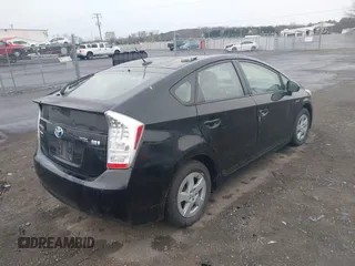 2011 Toyota Prius I with VIN JTDKN3DU6B5343653, listed as a IAAI auction lot 41849401 with 190,617 mi miles. Bid and sale history available at carsss.com. Image 4.