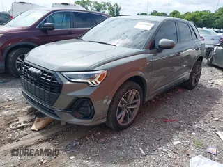 2023 Audi Q3 S line Premium with VIN WA1DECF34P1150360, listed as a IAAI auction lot 42694889 with 19,489 mi miles and . Bid and sale history available at DreamBid. Image 2.