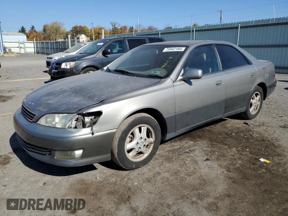 2000 Lexus ES 300 with VIN JT8BF28GXY5091263, listed as a Copart auction lot 61767595 with 250,041 mi miles and Salvage title. Bid and sale history available at DreamBid. Image 1.