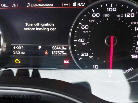 2013 Audi A6 3.0T Prestige with VIN WAUHGAFC3DN061788, listed as a IAAI auction lot 41129245 with 137,575 mi miles. Bid and sale history available at carsss.com. Image 7.