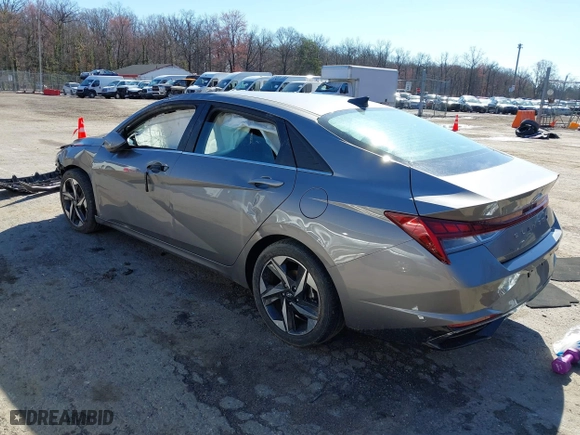 2021 Hyundai Elantra SEL with VIN KMHLN4AG0MU155577, listed as a IAAI auction lot 41853205 with 40,862 mi miles. Bid and sale history available at carsss.com. Image 3.