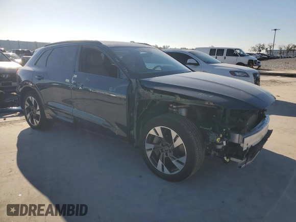 2023 Audi e-tron Premium with VIN WA1AAAGE0PB011503, listed as a Copart auction lot 46042595 with 17,440 mi miles and Salvage Title. Bid and sale history available at DreamBid. Image 4.