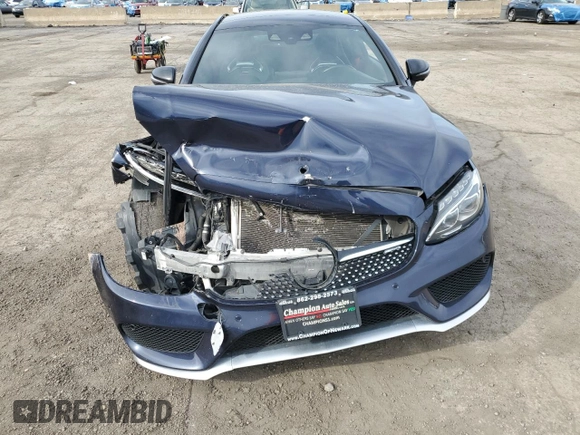 2017 Mercedes-Benz C 43 AMG with VIN WDDWJ6EB0HF439265, listed as a Copart auction lot 51828385 with Not provided miles and Salvage title. Bid and sale history available at DreamBid. Image 5.