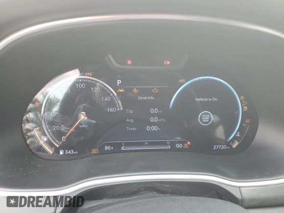 2022 Genesis GV80 with VIN KMUHCESC4NU080544, listed as a Copart auction lot 50538965 with 27,720 mi miles and Salvage title. Bid and sale history available at DreamBid. Image 9.