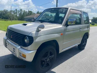 1997 Mitsubishi Montero z VIN H56A5204998, wystawiony jako Copart lot #60369925 z przebiegiem 108 584 mil mil oraz Czysty tytuł • Clean title. Historia ofert i sprzedaży dostępna na DreamBid. Obrazek 1.