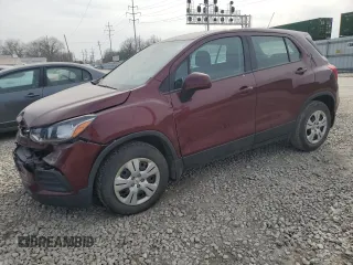 2017 Chevrolet Trax LS with VIN 3GNCJKSB8HL273648, listed as a Copart auction lot 48873995 with 100,057 mi miles and Salvage Title. Bid and sale history available at carsss.com. Image 1.
