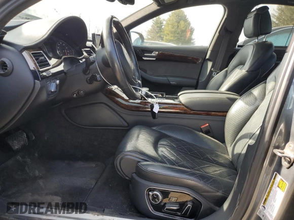 2017 Audi A8 Sport with VIN WAU43AFD2HN018729, listed as a Copart auction lot 46606155 with 88,734 mi miles and Salvage Title. Bid and sale history available at DreamBid. Image 7.