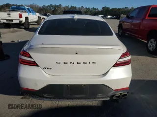 2022 Genesis G70 2.0T with VIN KMTG34TA0NU086204, listed as a Copart auction lot 46270175 with 61,331 mi miles and Salvage Title. Bid and sale history available at DreamBid. Image 6.