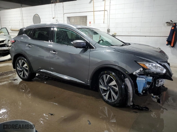 2018 Nissan Murano Platinum with VIN 5N1AZ2MH3JN167359, listed as a Copart auction lot 43870005 with 107,111 mi miles and Salvage Title. Bid and sale history available at carsss.com. Image 4.