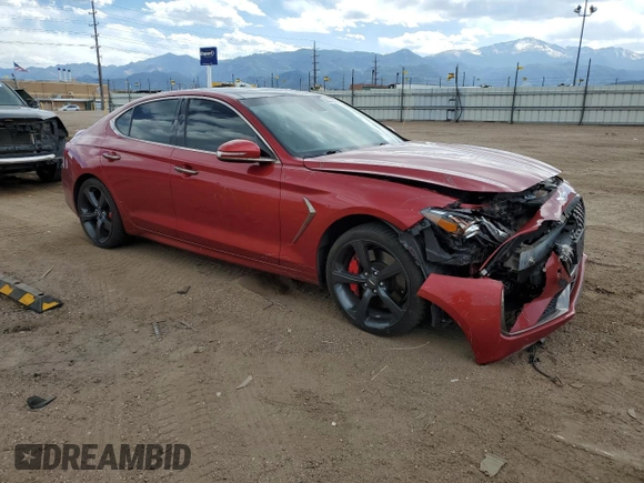 2020 Genesis G70 3.3T with VIN KMTG34LE6LU064126, listed as a Copart auction lot 58078495 with 57,903 mi miles and Salvage title. Bid and sale history available at DreamBid. Image 4.