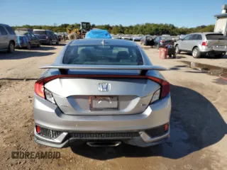 2018 Honda Civic Si Coupe with VIN 2HGFC3A50JH753815, listed as a Copart auction lot 74339004 with 73,694 mi miles and Salvage Title. Bid and sale history available at carsss.com. Image 6.