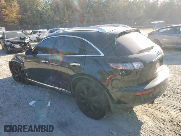 2006 Infiniti FX Options with VIN JNRBS08W36X401053, listed as a Copart auction lot 77360084 with 239,048 mi miles and Salvage title. Bid and sale history available at DreamBid. Image 2.