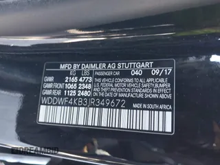 2018 Mercedes-Benz C 300 with VIN WDDWF4KB3JR349672, listed as a IAAI auction lot 42001121 with 76,496 mi miles and . Bid and sale history available at DreamBid. Image 9.